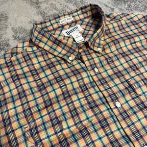 Duluth Trading‎ Co Untucked Plaid Button Down Short Sleeve Shirt Mens 2XL